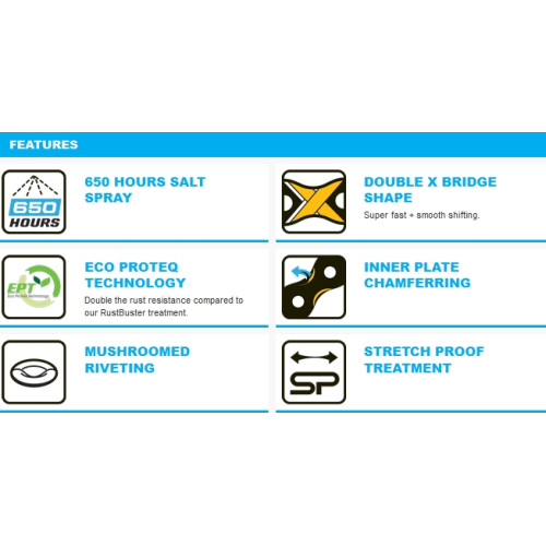 Chain KMC X9 EPT 9-speed 114-links