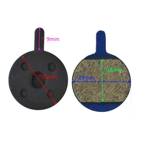 Disc brake pads ProX Promax DSK-400/DS-601J, Xnine organic