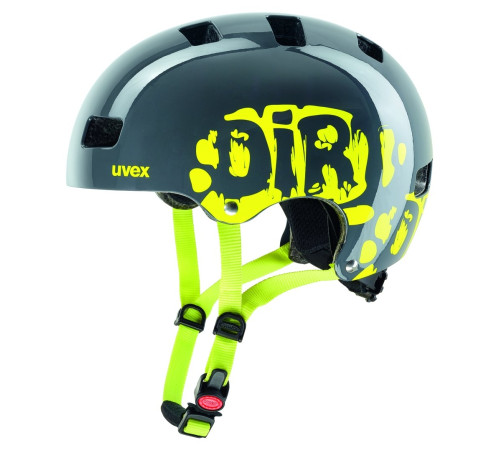 Velo ķivere Uvex Kid 3 dirtbike gray-lime-55-58CM
