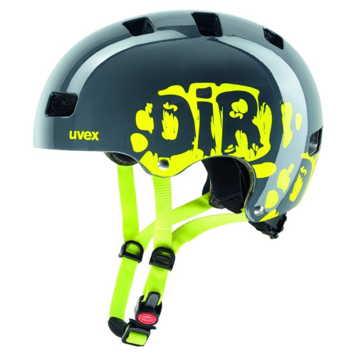 Velo ķivere Uvex Kid 3 dirtbike gray-lime-55-58CM