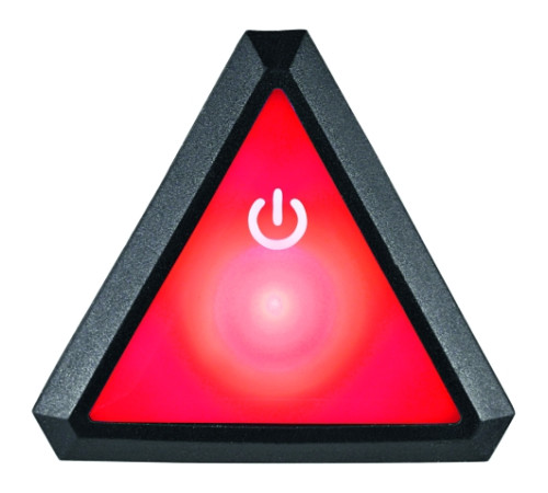 Helmet lamp Uvex plug-in LED Quatro red