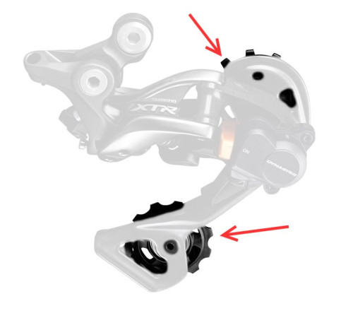 Tension and guide pulley set Shimano RD-M9000