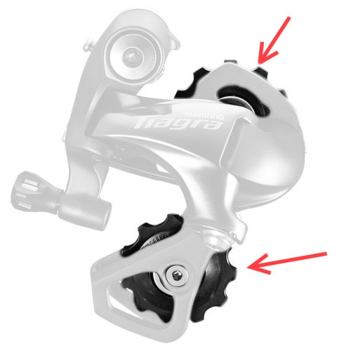 Pārslēdzēju rullīši Shimano RD-4700