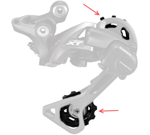 Tension and guide pulley set Shimano RD-M8000
