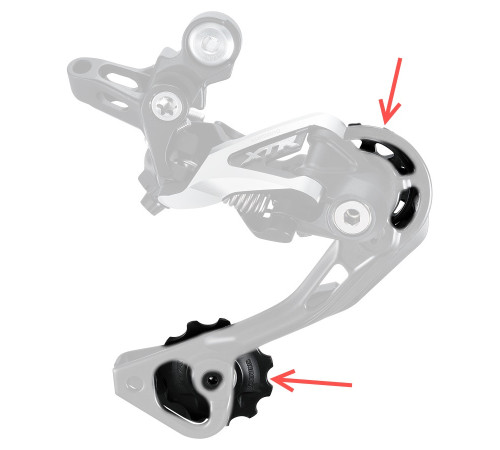 Tension and guide pulley set Shimano RD-M980