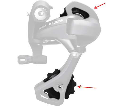 Tension and guide pulley set Shimano RD-M5800-GS