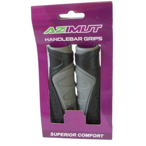 Stūres rokturi Azimut Wave Ergo Dual 135mm black/grey (1004)