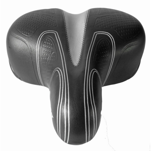 Saddle Azimut Popular Silver 250x210mm with springs (1010)