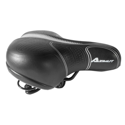 Saddle Azimut Popular Silver 250x210mm with springs (1010)