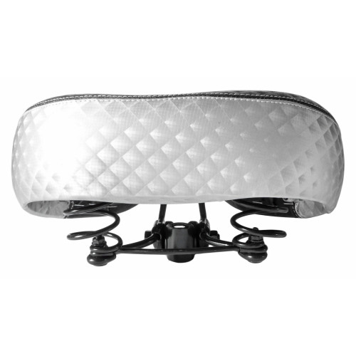 Saddle Azimut Nice FAT white 300x270mm with springs (1012)