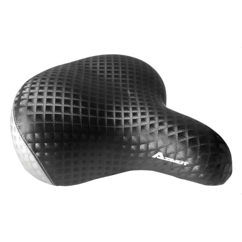 Saddle Azimut Nice FAT white 300x270mm with springs (1012)