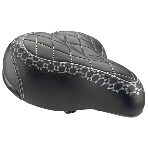 Saddle Azimut Leather Design Big 280x230mm with springs (1013)