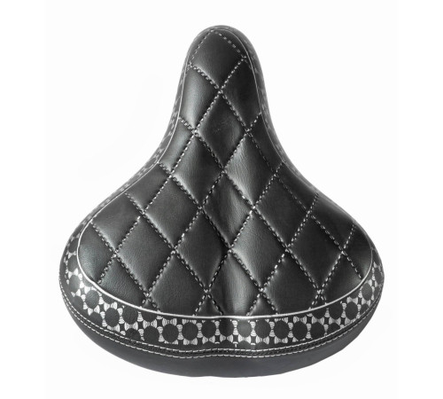 Saddle Azimut Leather Design Big 280x230mm with springs (1013)