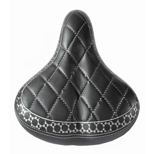 Saddle Azimut Leather Design Big 280x230mm with springs (1013)