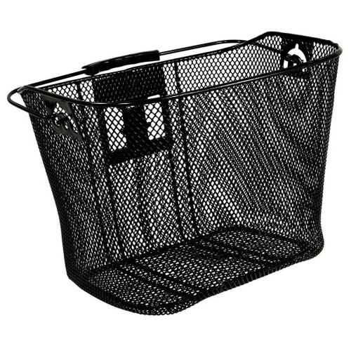 Basket front Azimut w/ plastic GREEN bracket 34x25x26cm