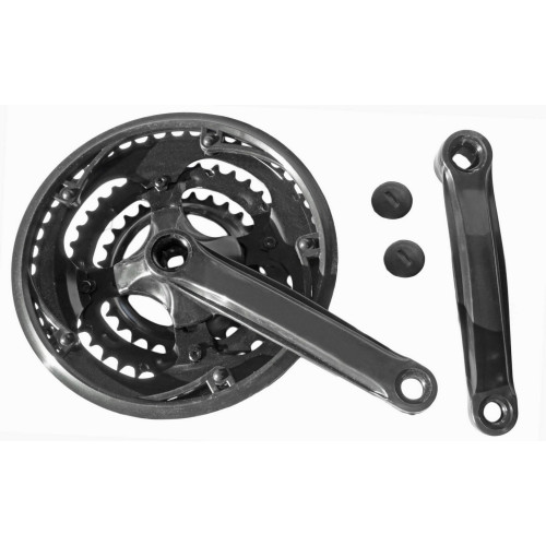 Chainwheel set Azimut steel 42x34x24T 170mm Index black