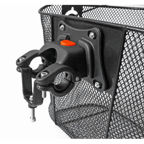 Basket front Azimut w/ plastic OVERSIZE bracket 34x25x26cm