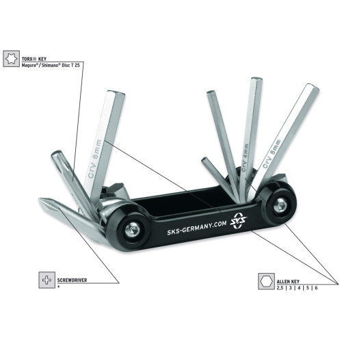 Tool set SKS Tom 7in1 Multitool foldable