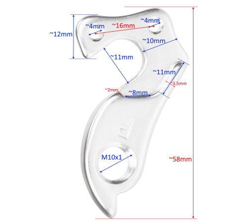 Frame dropout / hanger GW-7X