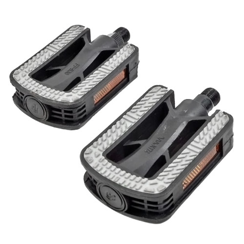 Pedals Azimut City Antislip plastic 9/16" w/bearings and reflectors (1013)