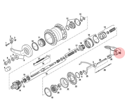 Rumbas stiprinājuma skrūve SRAM S7/P5