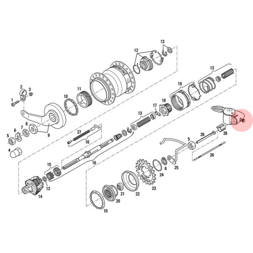 Rumbas stiprinājuma skrūve SRAM S7/P5