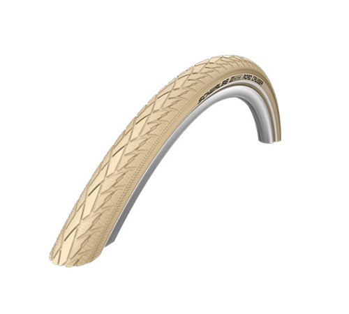 Tire 28" Schwalbe Road Cruiser HS 484, Active Wired 42-622 / 28x1.60 Creme-Reflex