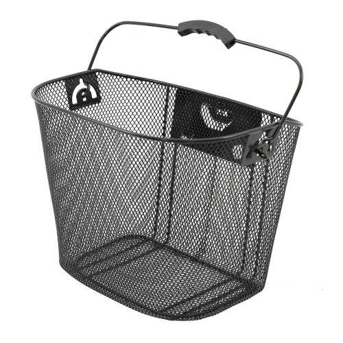 Basket front Azimut w/ plastic NEW bracket BLACK 35x26x26cm
