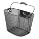 Basket front Azimut w/ plastic NEW bracket BLACK 35x26x26cm