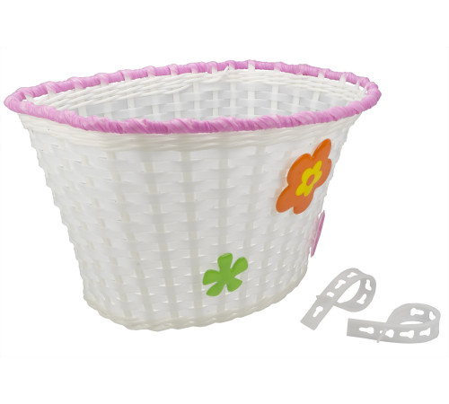 Basket plastic Azimut KID Big white flowers