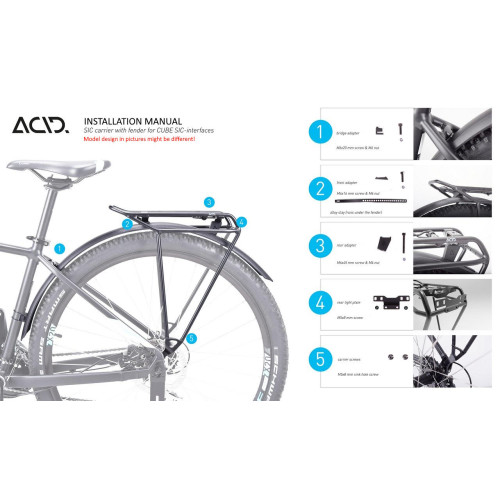 Bagāžnieks aizmugures ACID PURE RILink Alu 27,5"