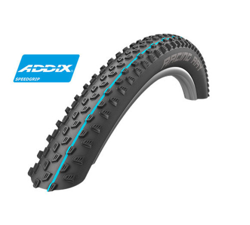 Tire 29" Schwalbe Racing Ray HS 489, Evo Fold. 57-622 / 29x2.25 Addix SpeedGrip