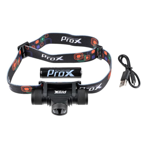 Priekšējais lukturis ProX Aries CREE XP-G2 500Lm USB (headlamp)