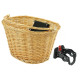 Basket front Azimut Wicker Bracket Natural 38x29x22cm