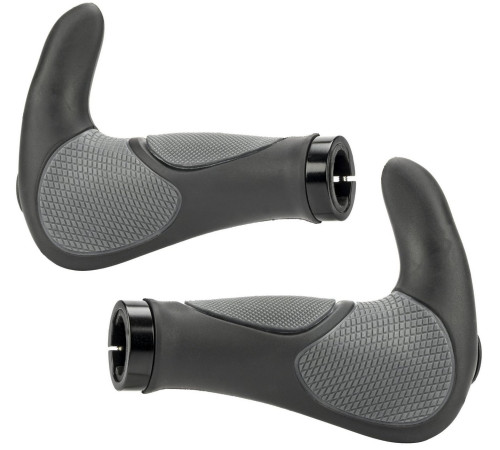 Stūres rokturi Azimut Ergo + Bar-Ends 140mm black-grey