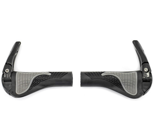 Stūres rokturi Azimut Ergo + Bar-Ends adjustable Alu 140mm black-grey