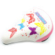 Saddle Azimut KIDS Butterfly 230x155mm white-pink (1036)