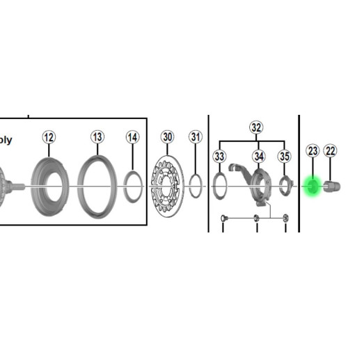 Non-turn washer Shimano NEXUS SG-4R40 (7R)
