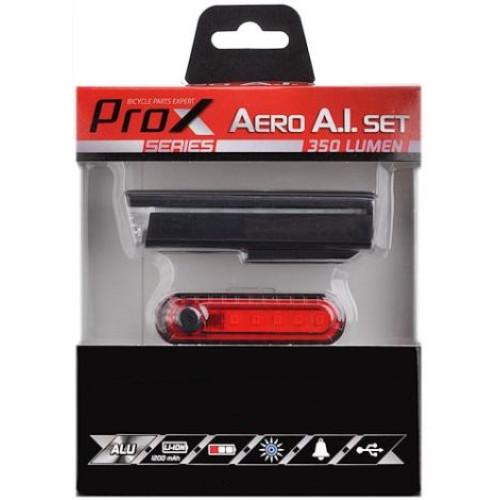 Apgaismojums komplekt ProX Aero A.I. 350Lm + 5xLED 10Lm USB