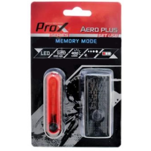 Apgaismojums komplekt ProX Aero Plus 400Lm + 5xLED 10Lm USB