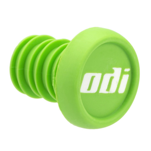 Handlebar end plug ODI BMX 2-Color Push-In Green