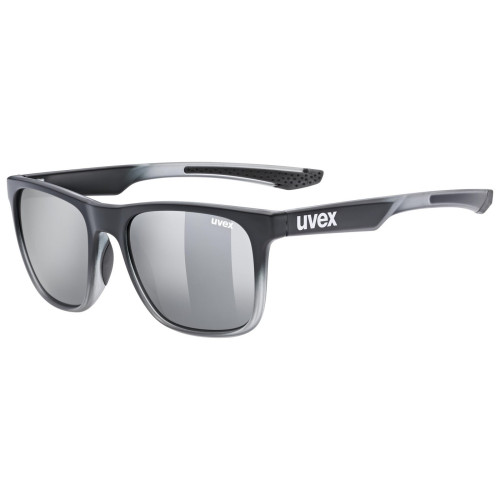 Brilles Uvex lgl 42 black transparent / mirror silver