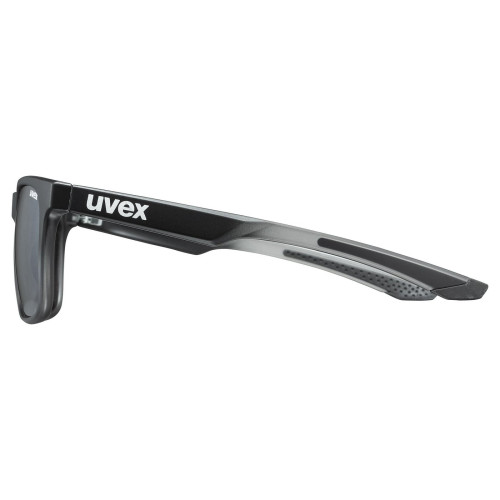 Brilles Uvex lgl 42 black transparent / mirror silver