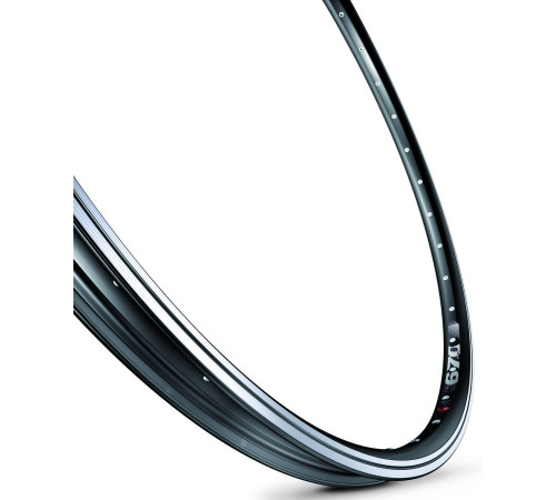 Rim Mach1 670 28" - 622x21C Black 32H ZigZag with eyelets V9