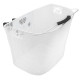 Basket front Azimut w/ plastic NEW bracket WHITE 35x26x26cm