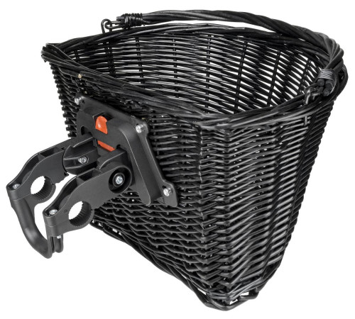 Basket front Azimut Wicker NEW bracket 35x26x22cm black