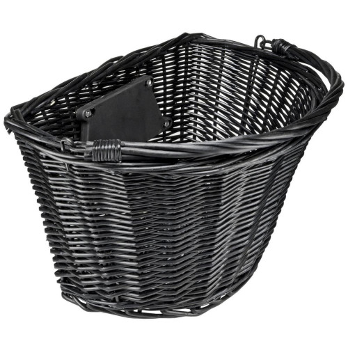Basket front Azimut Wicker NEW bracket 35x26x22cm black