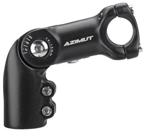 Stem Azimut Ahead Extension adjustable 25.4x28.6mm 105mm black (1015)