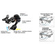 Rear derailleur Shimano DEORE RD-M6100 1x12-speed