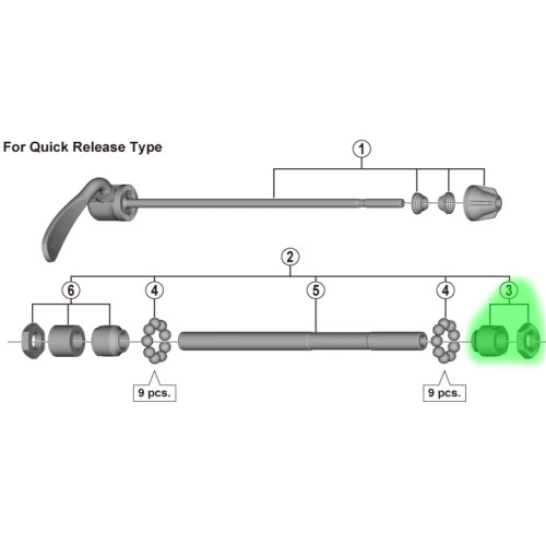Konuss un uzgrieznis Shimano FH-TX500 right